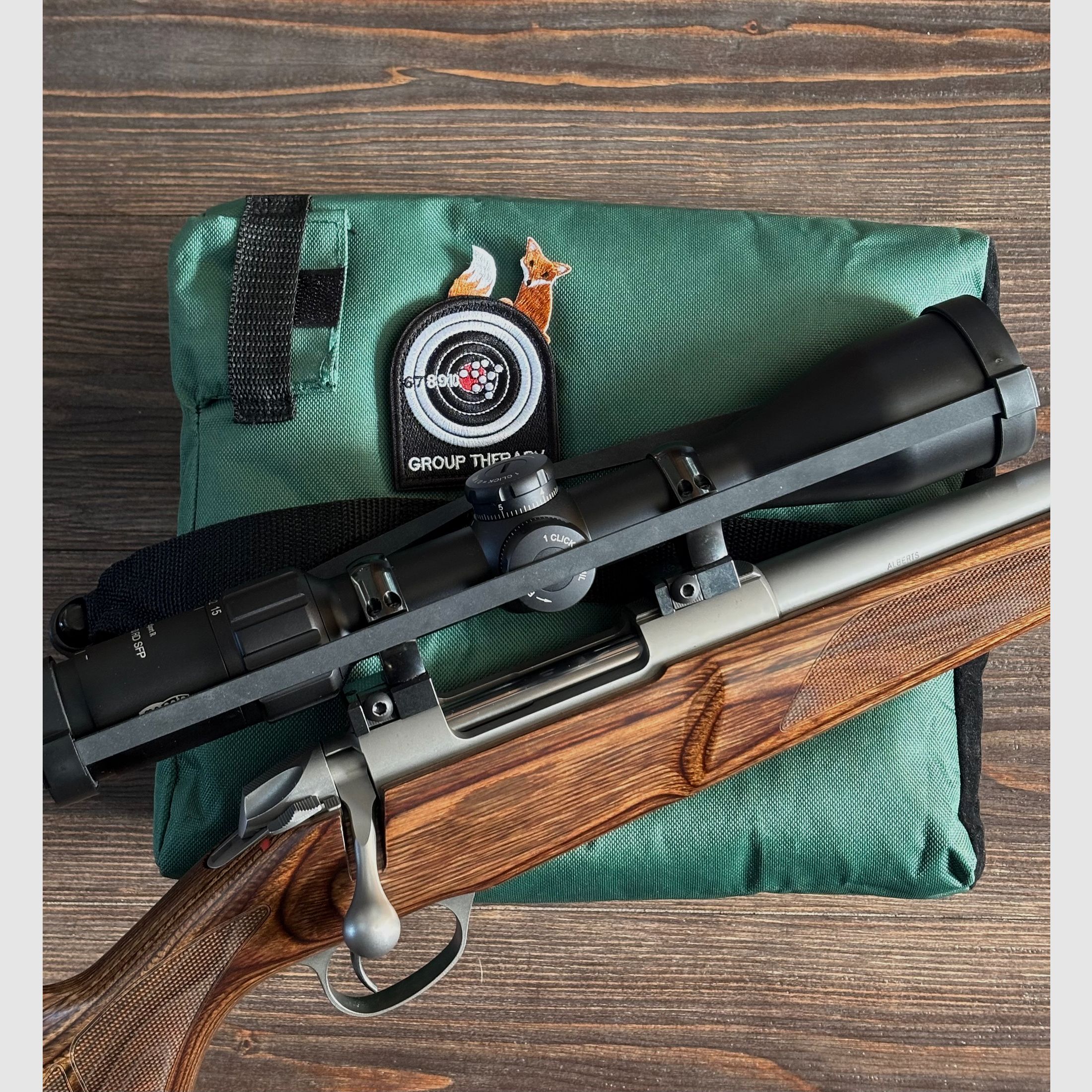 Shooting rest rifle supports three parts