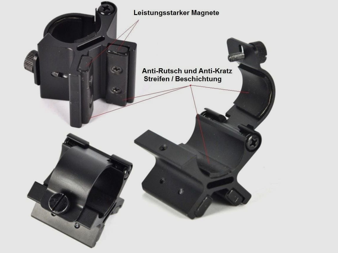 Magnethouder voor zaklampen