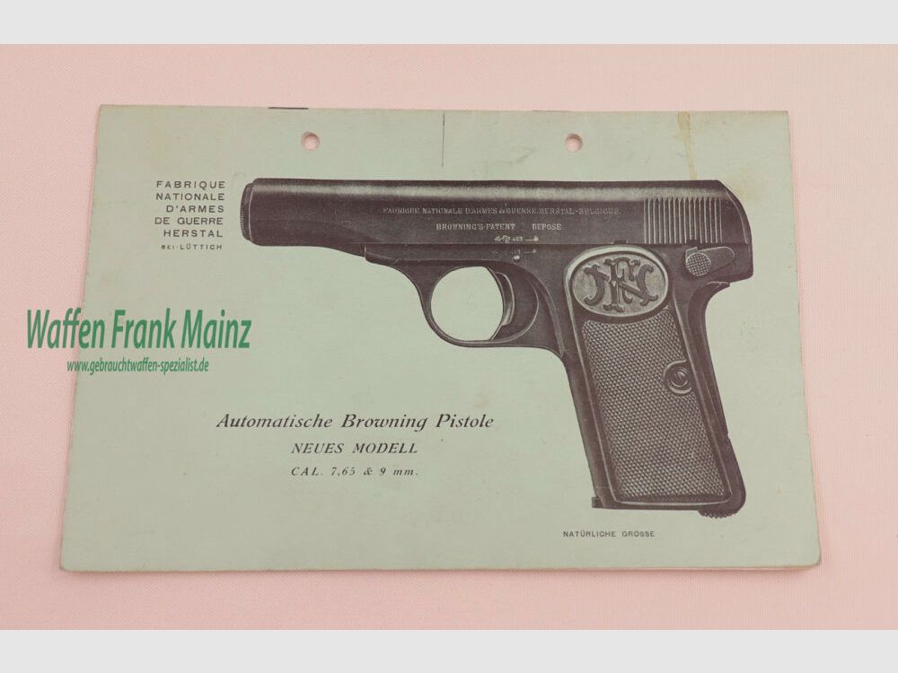 FN Fabrique Nationale Lüttich Bedienungsanleitung