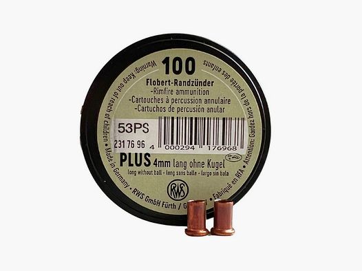 RWS 4mm lang Randzünder PLUS o. Kugel Sonst. Munition