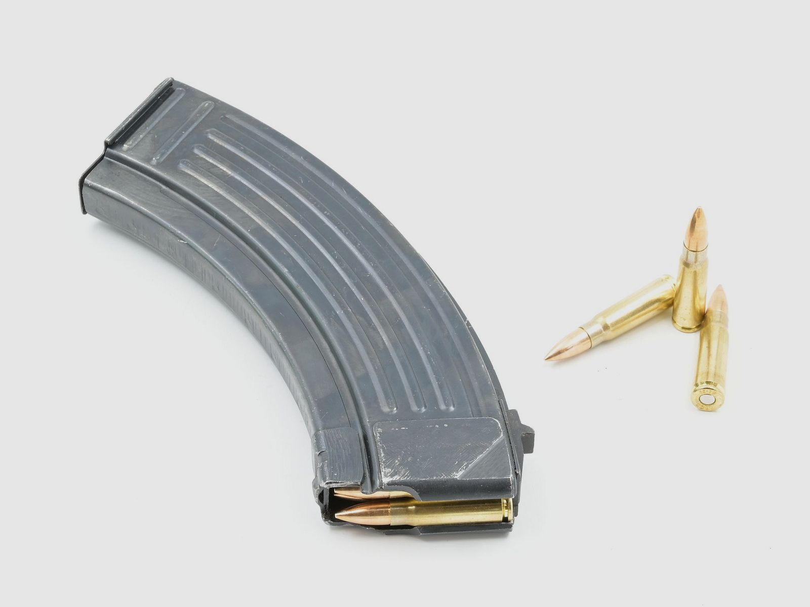 Magazine M70 (ook voor AK47), Joegoslavië, 7.62x39, 30 schoten, staal