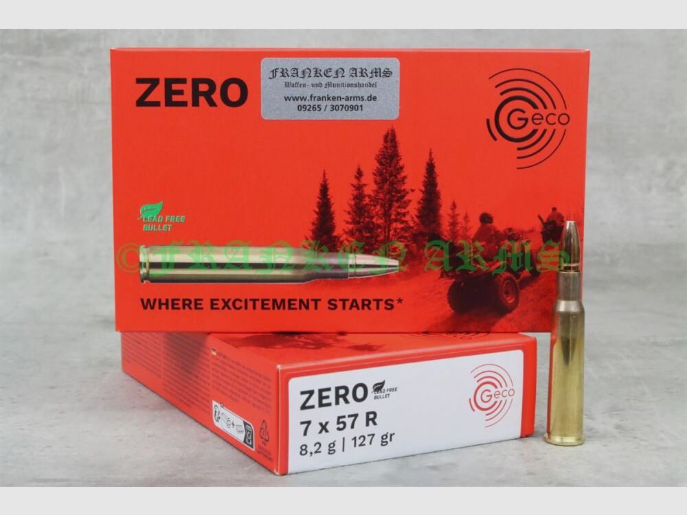 GECO Zero 7x57R 127gr. 8,2g 20 Stück Staffelpreise