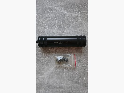 shoXx geluiddemper voor gas- & signaalwapens incl. adapter