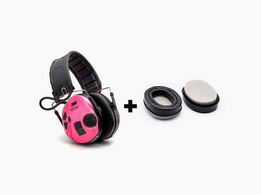 PAQUETE: Protección auditiva 3M™ PELTOR™ SportTac™ MT16H210F478RE + Kit de higiene del oído en gel 3M™ PELTOR™ HY80S-EU Sporttac