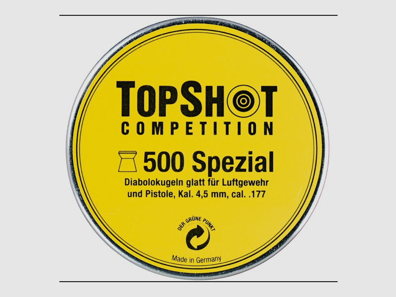 10000 (20x500) Topshot (H&N) Competition Diabolos especial con cabeza de 4,49