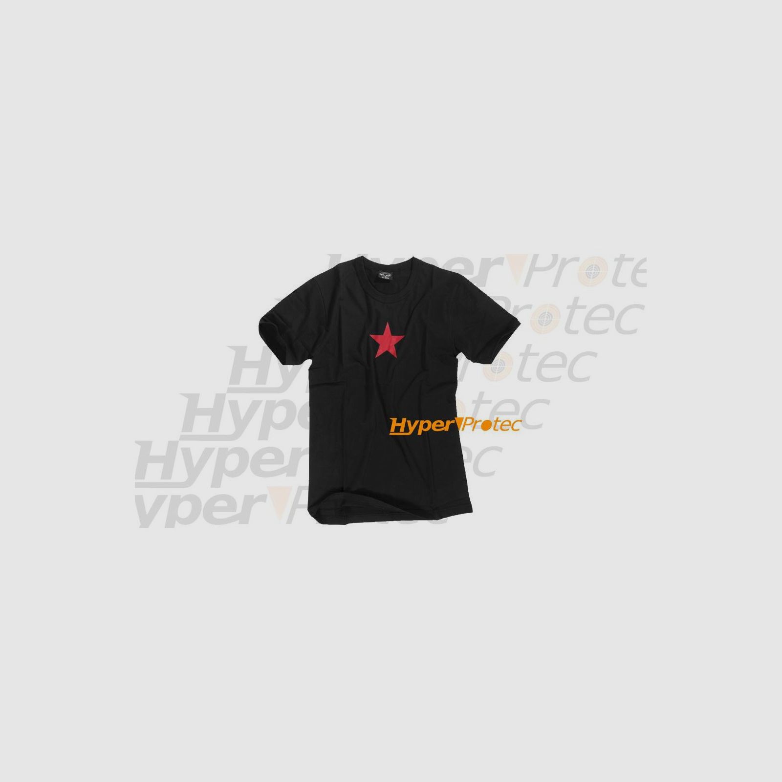 Black T-Shirt Red Star - Size XL, image 2 of 2