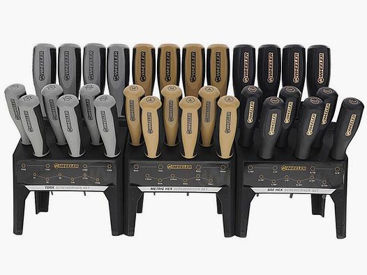 Wheeler Engineering Juego de destornilladores Wheeler Benchtop Hex / Torx 30 piezas
