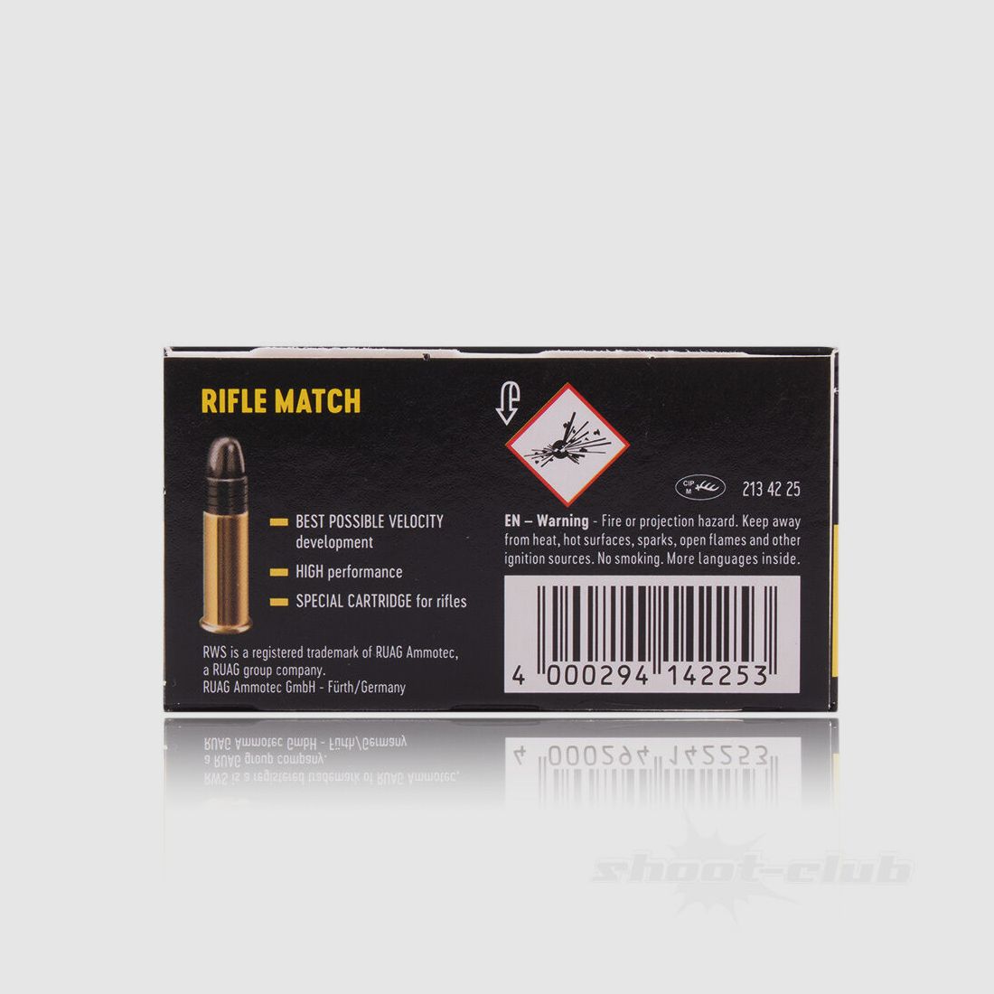 RWS Rifle Match LRN 40grs 50St .22lr