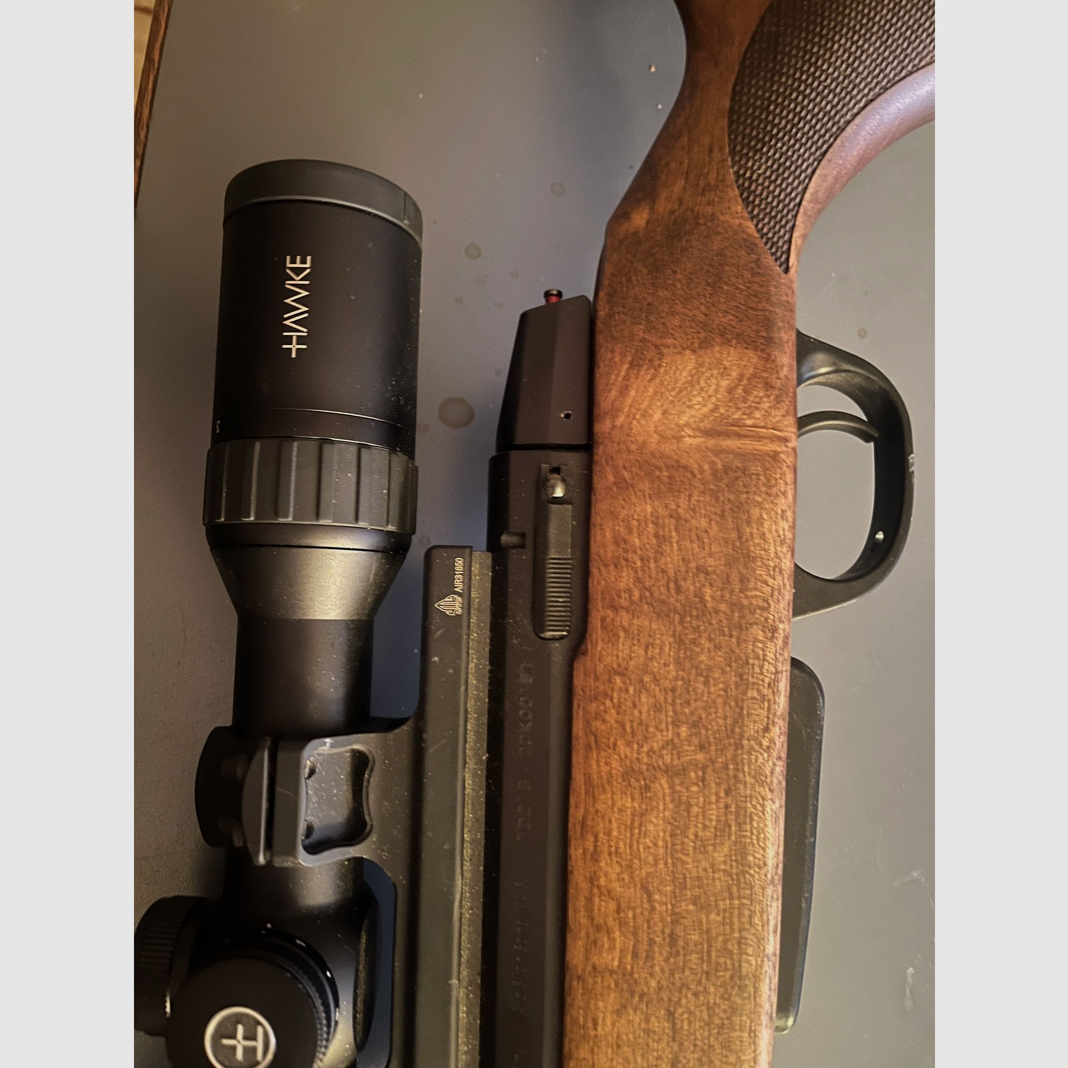 Brenner BR20 Holzschaft Kal, 308 mit HAWKE ENDURANCE 3-12*56. LA 4, Mündungsgewinde 2 x MAGAZIN