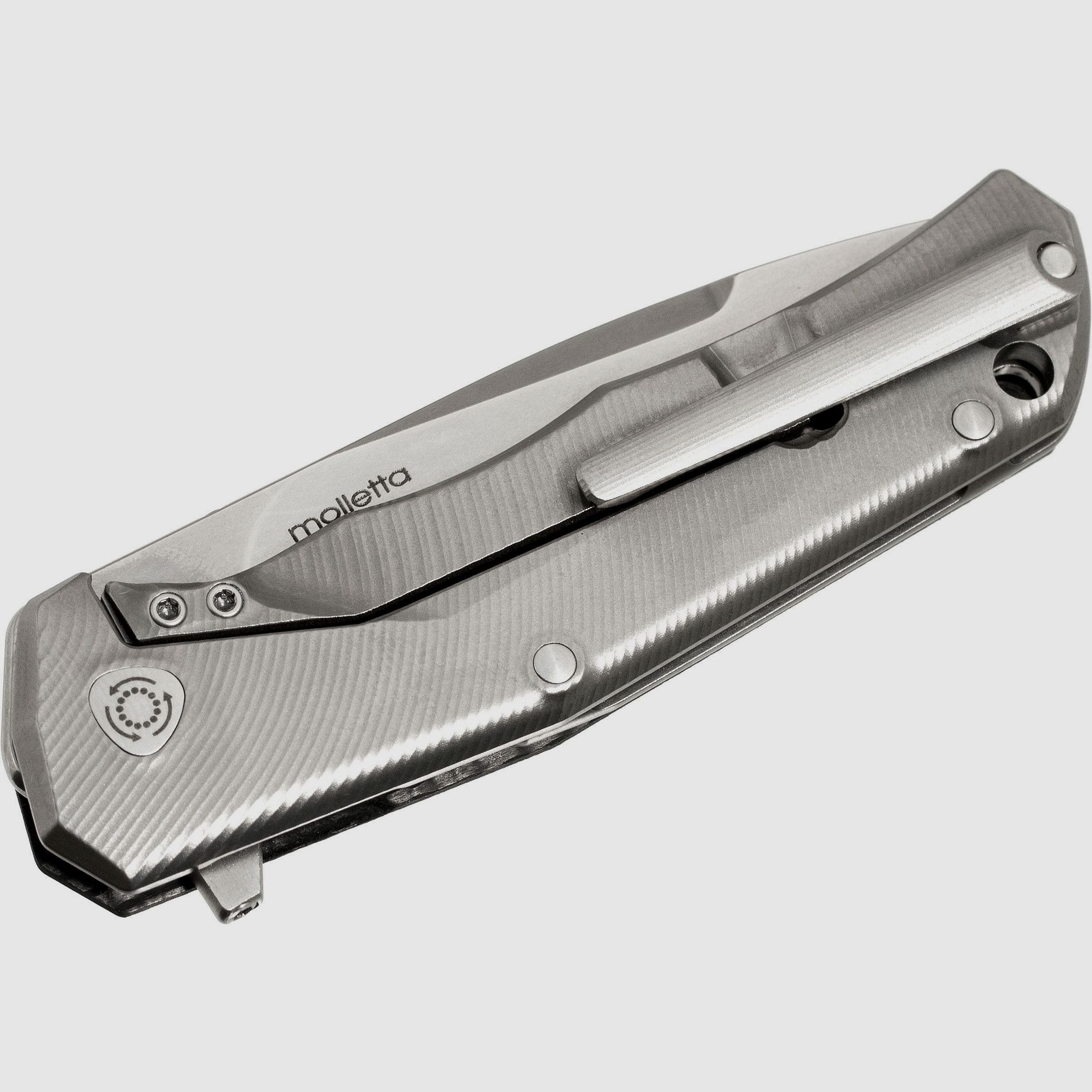 Three Rapid Exchange, M390-Klinge, Griff aus Kohlefaser/mattem Titan | 97230