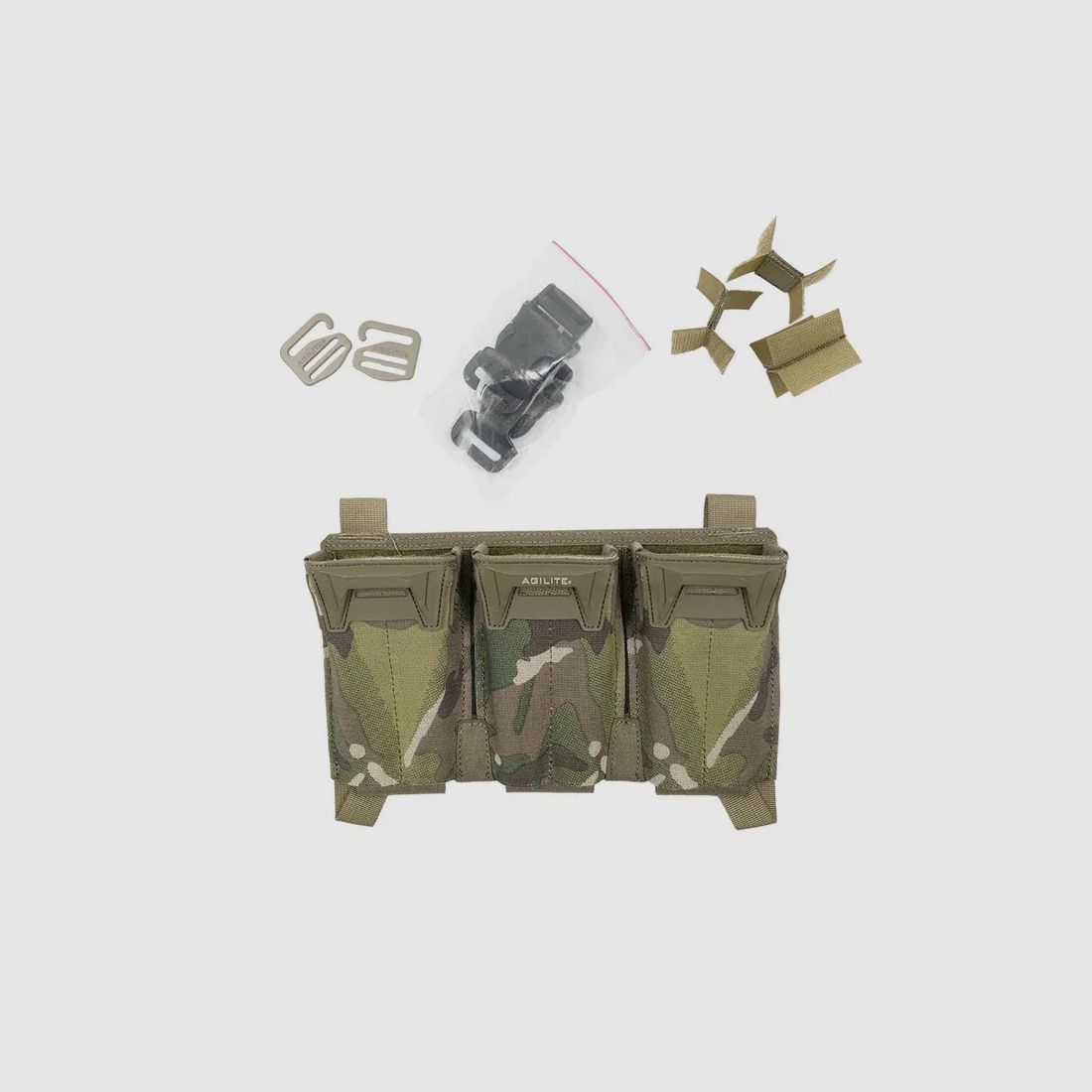 Pincer Placard Multi-Caliber Triple Mag Pouch (Multicam) Agilite, image 2 sur 6
