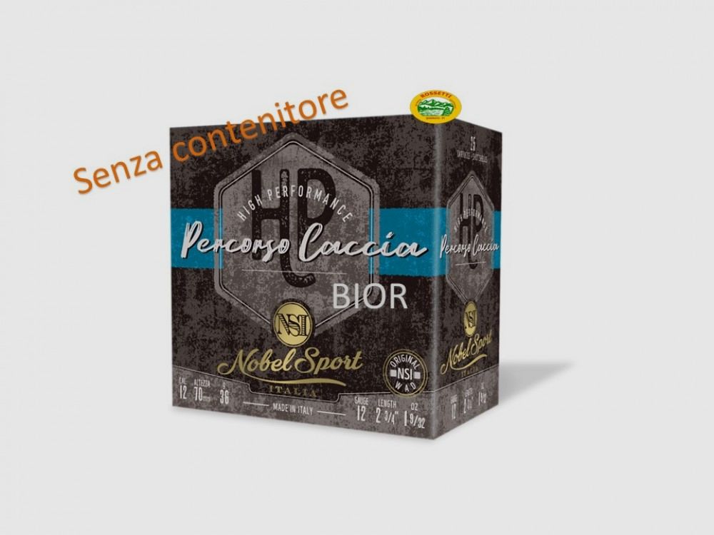 NOBEL Patronen PERCORSO JAGD BIOR Kal.12 gr.36 pb.5 spezielle Taube