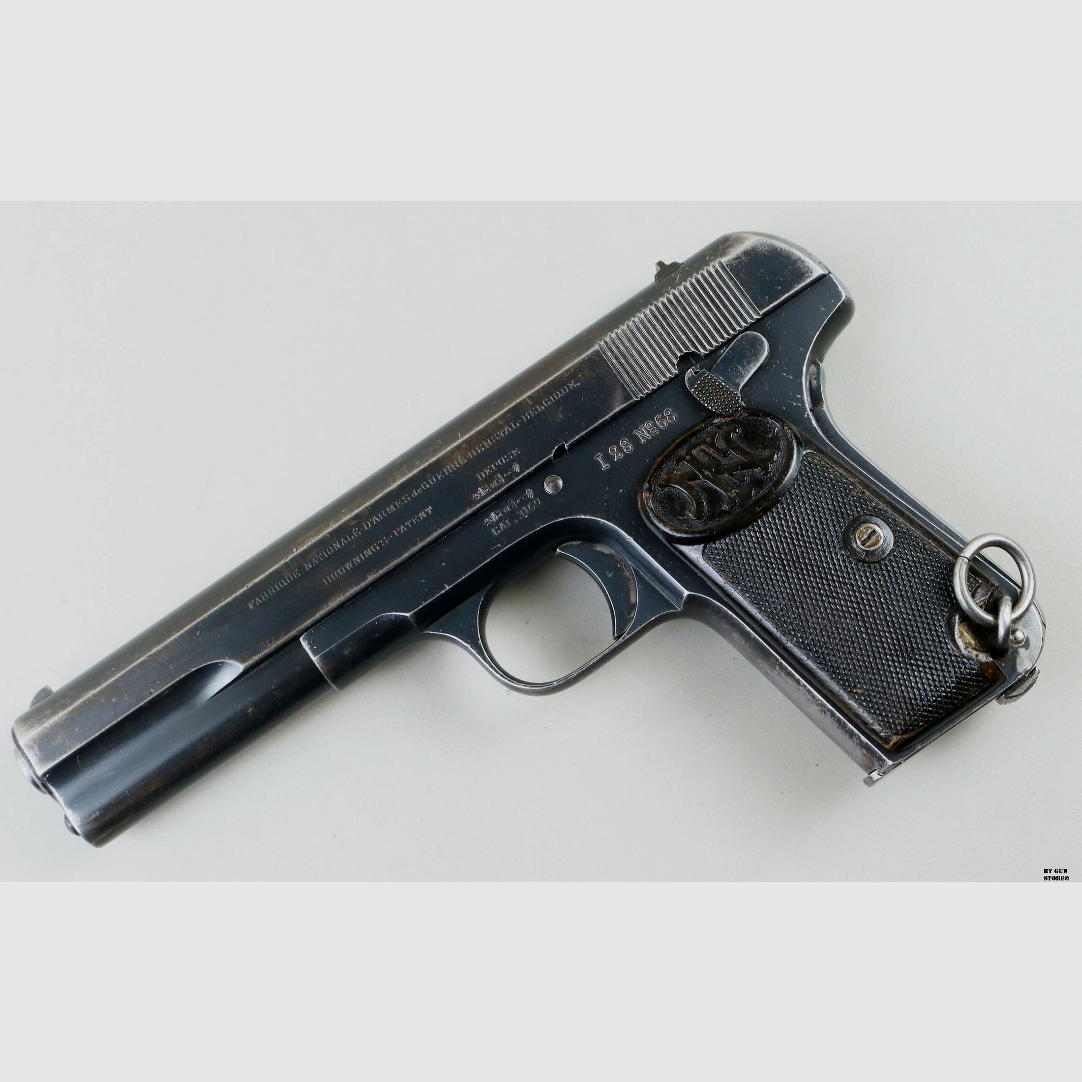 Pistola F.N. Browning mod. M/07 cal. 9mm Br. Long matr. 10608, immagine 2 di 11