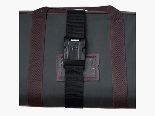AKAH safety belt with combination lock for cases