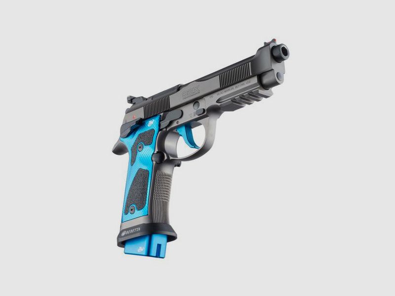 Beretta – 92X PERFORMANCE DARK SERIES BLUE VOLLEDIG OPTIONEEL – Loop 125 – Kal. 9X19, afbeelding 2 van 2