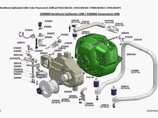 Gumowy tłumik 25-20 do wciągarki spill 400 i 1200