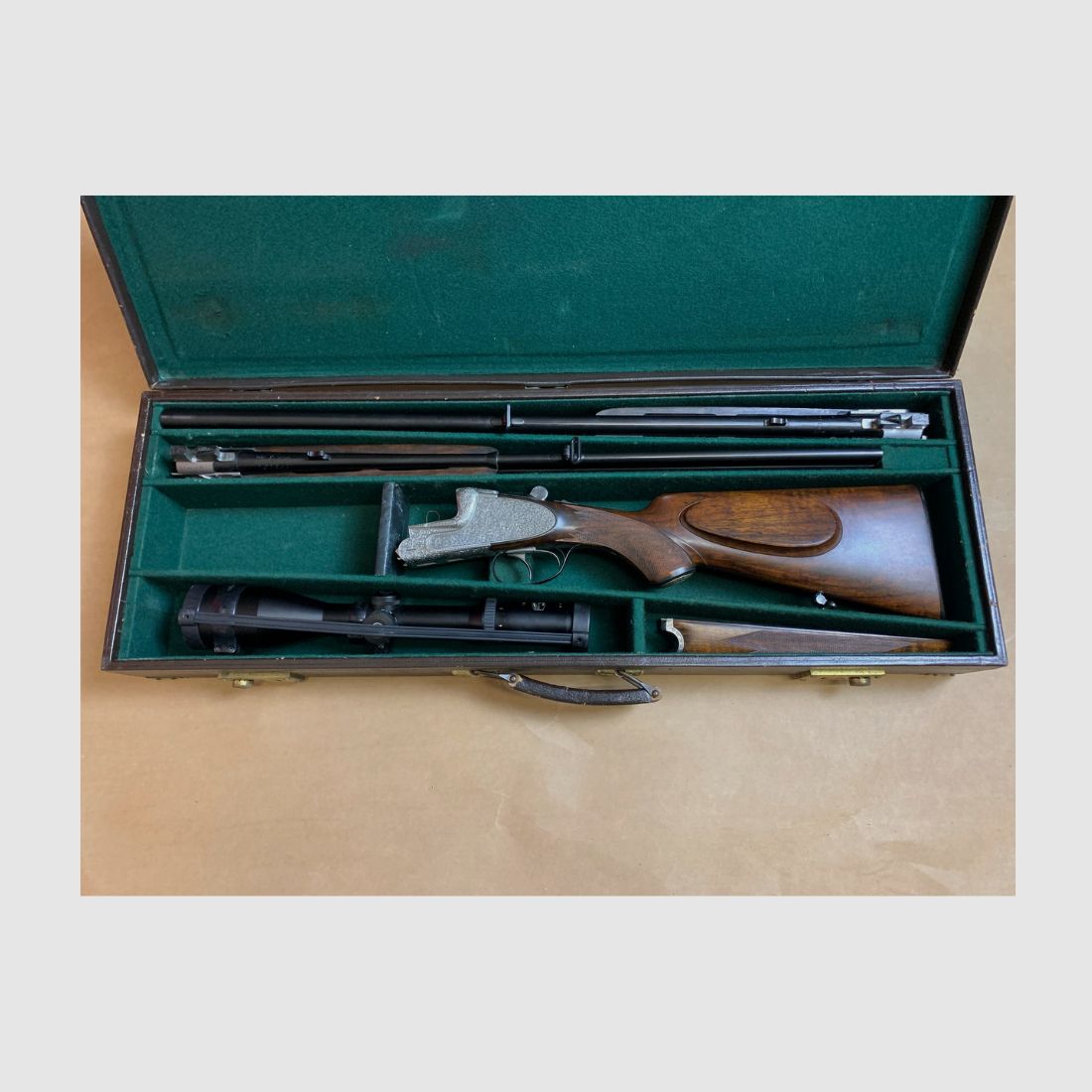 Mountain rifle Merkel-Suhl cal. 16.7x65R with ZF Schmidt & Bender 3-12x50 and interchangeable barrel