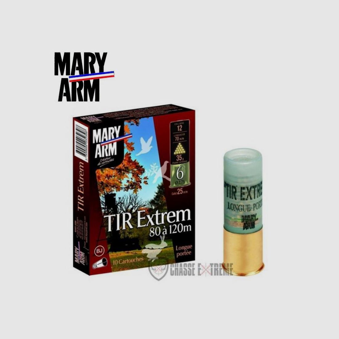 10 Nabojów MARY ARM Tir Extrem 35G Kal. 12/70 Śrut N° 2