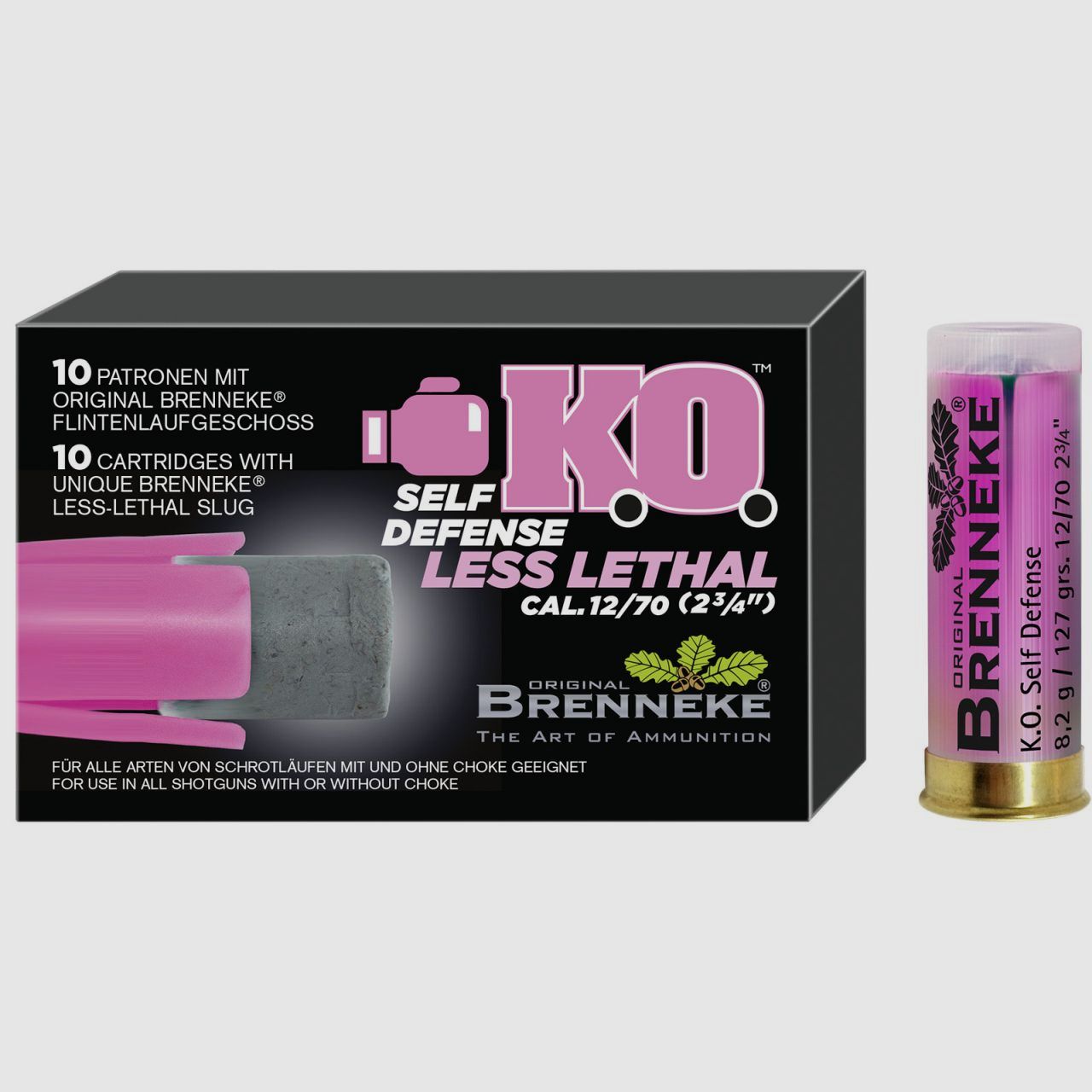 Brenneke K.O. Auto-défense 10 coups calibre 12/70