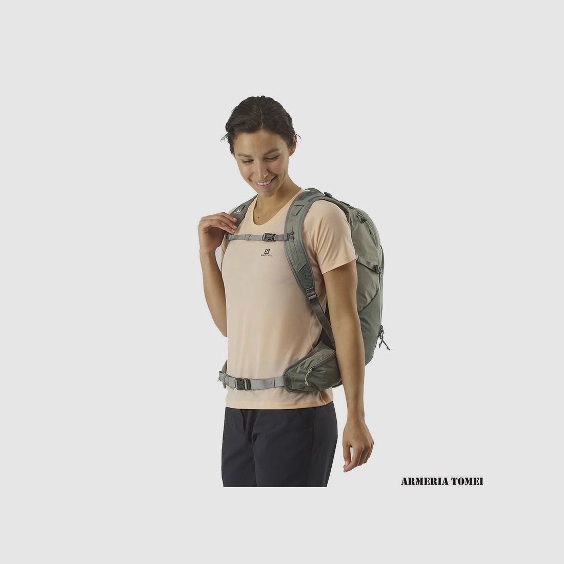 SALOMON – PLECAK – TRAILBLAZER 30 Wrought Iron / Sedona Sage, zdjęcie 4 z 5