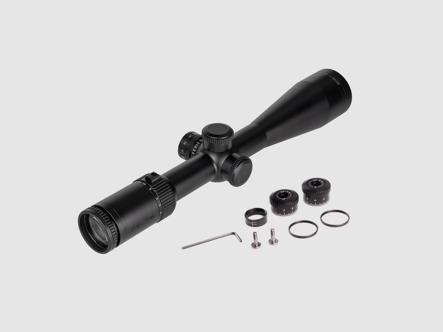 Lunette Titanium HD SFP 4-24×50 MIL Monture Interchangeable Delta Optical, image 4 sur 4