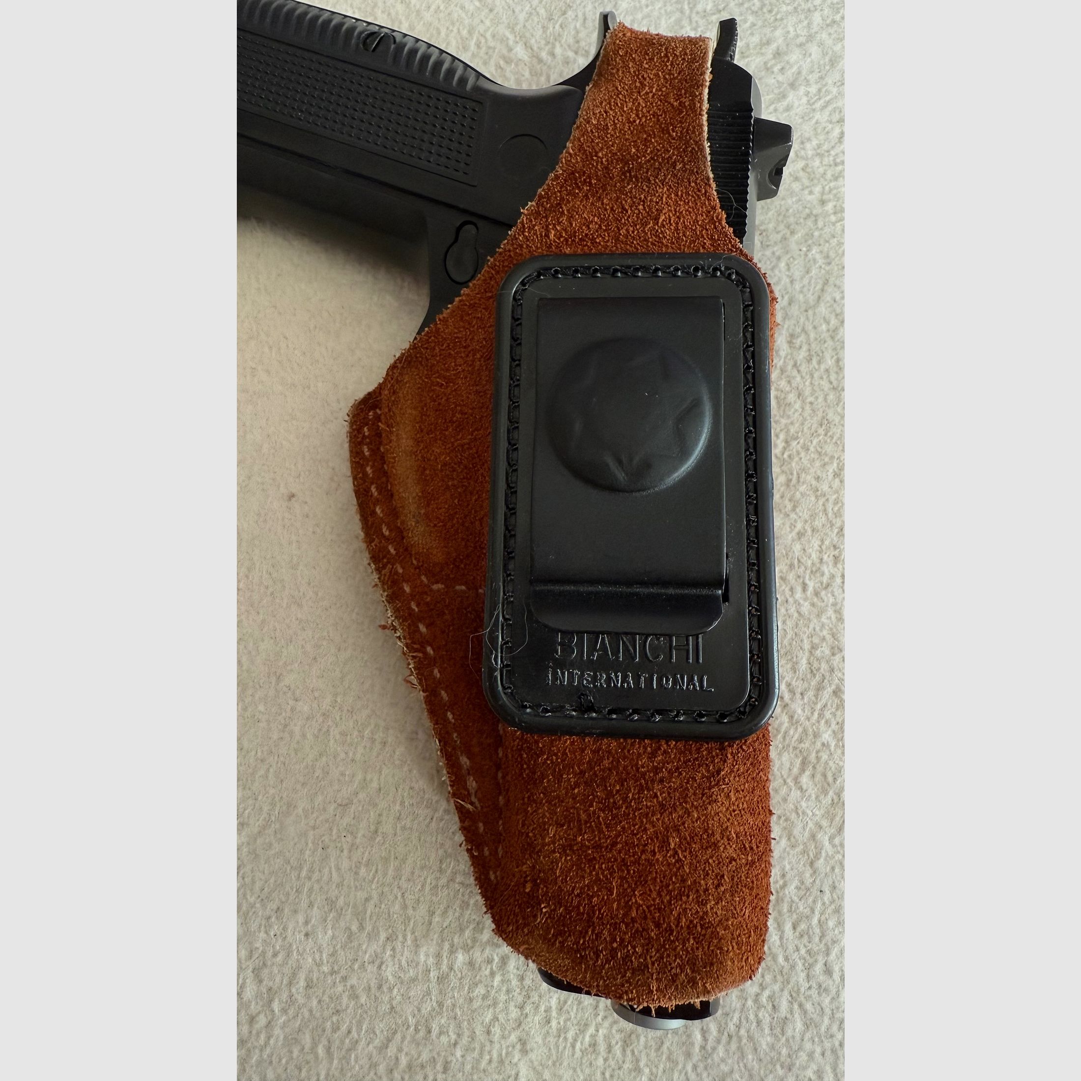 Lederholster Bianchi International, IWB, für CZ75, M75, Tanfoglio u.ä. 