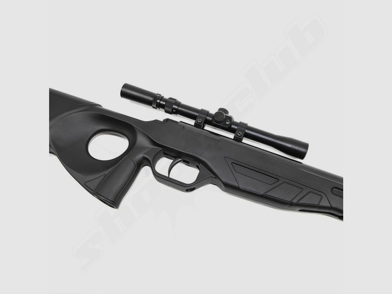 UX Patrol Luftgewehr mit ZF 4,5mm Diabolos schwarz