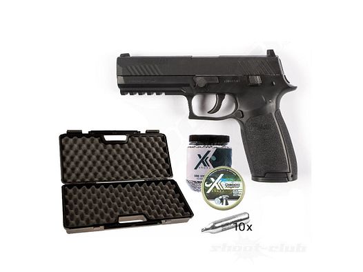 Sig Sauer CO2 Pistole P320 4,5mm BBs & Diabolos - Koffer-Set
