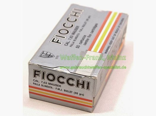 Fiocchi - Włoskie naboje do pistoletów 7,63 mm Mauser