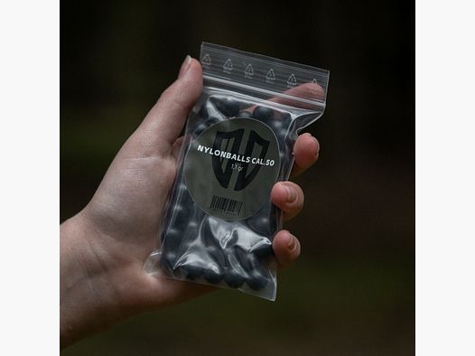 50 x Nylonballen Cal.50 | HDR-50 HDP-50 | Harde kunststof | 1,1 Gr. | Homedefensie