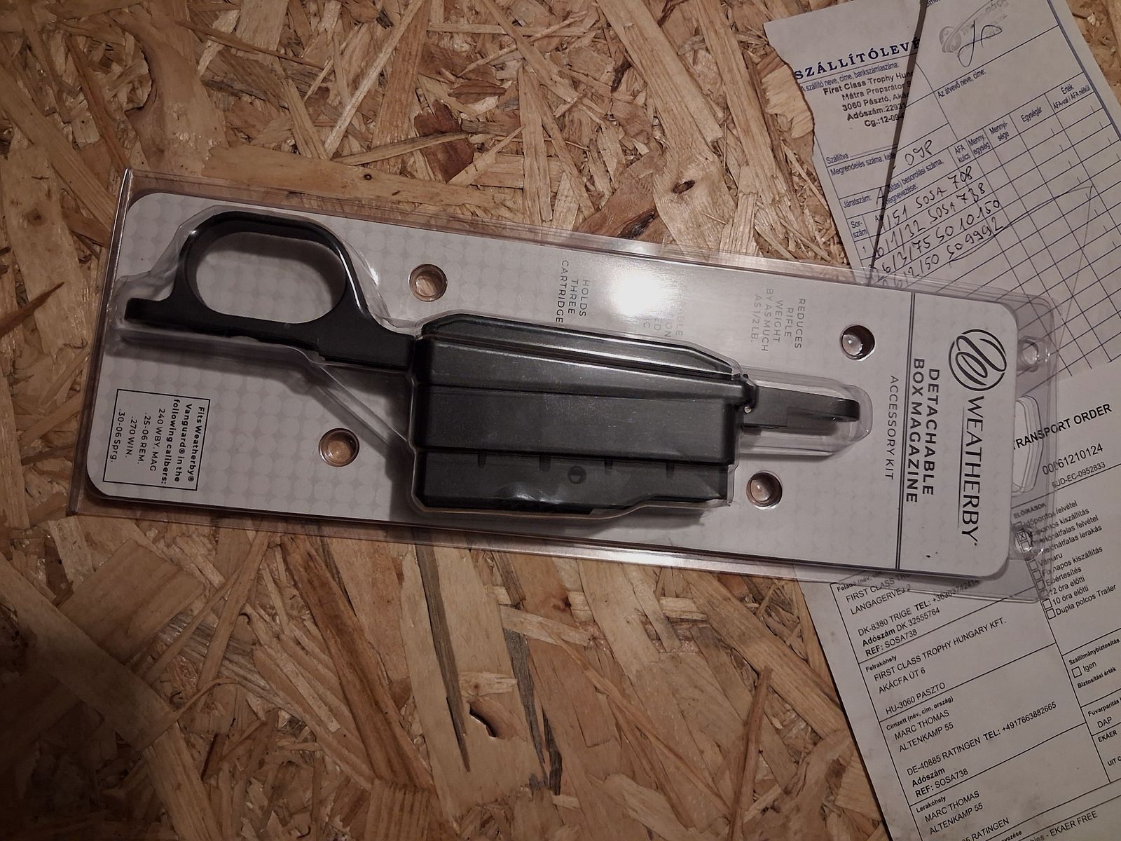 Weatherby Vanguard conversion kit for magazine