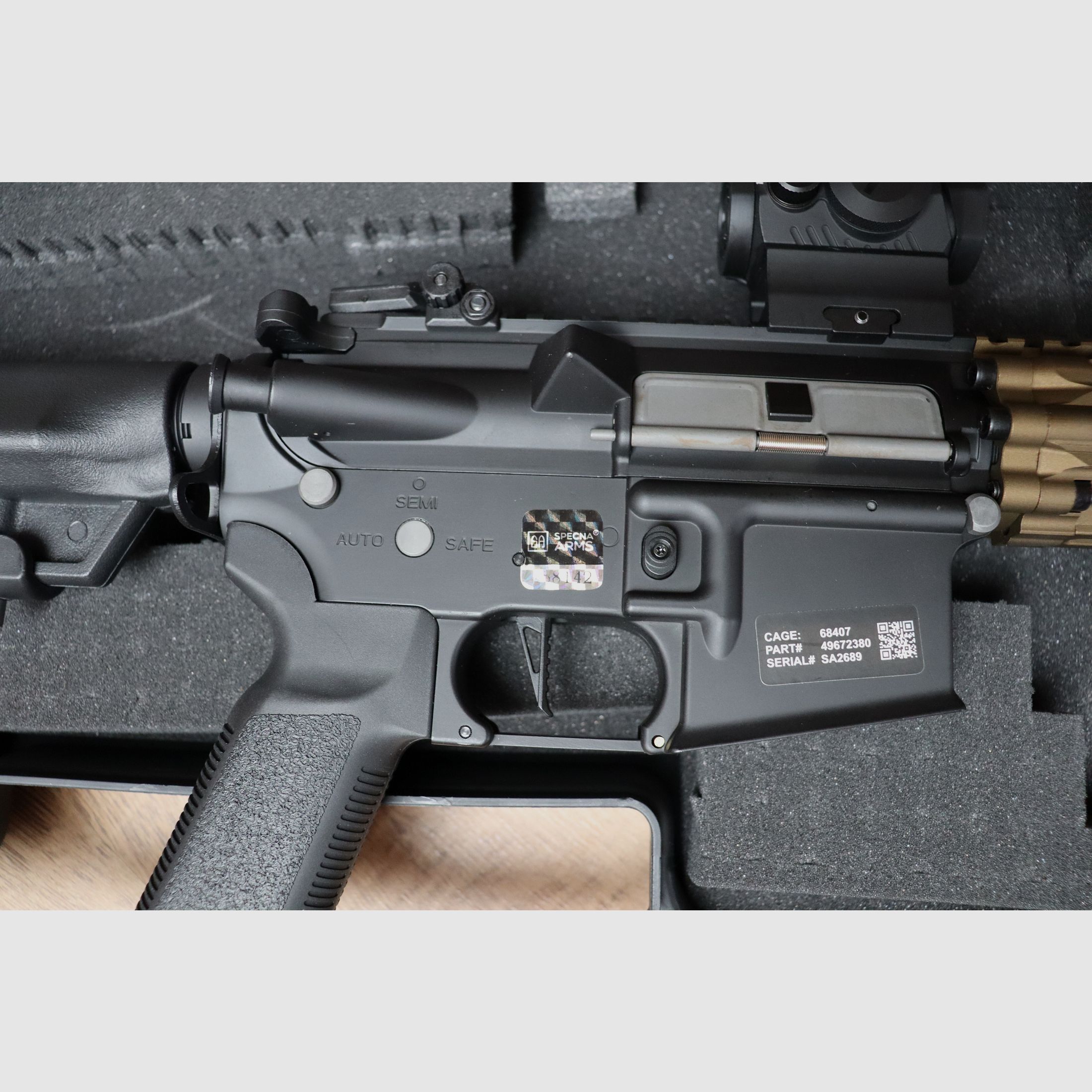Specna Arms SA-E27 10,5" RIS III Edge mit HAL ETU, Chaos Bronze Paket