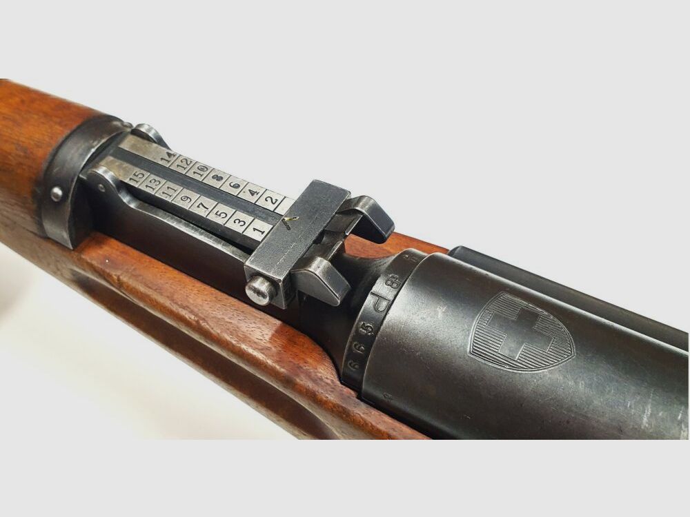 Bern Weapons Factory Repeating Rifle Bern Weapons Factory Swiss K31 Caliber 7.5x55 Swiss completely matching numbers + Hämmerli
