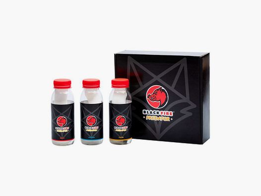 Pack mit 3 Flaschen Aroma Black Fire Predator