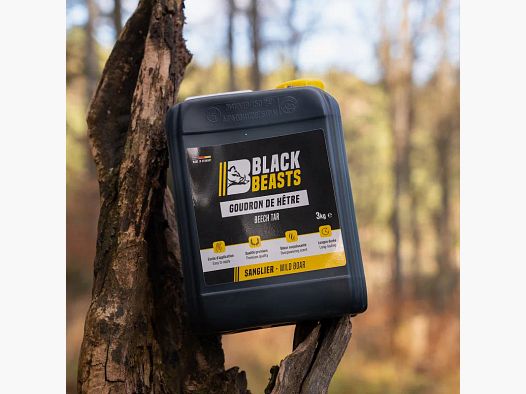 Goudron de hêtre Black Beasts pour sanglier en bidon 3 kg