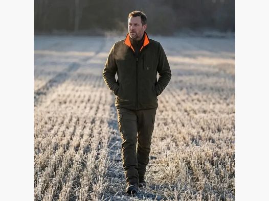 Reversible Fleece Vest Deerhunter Gamekeeper orange green