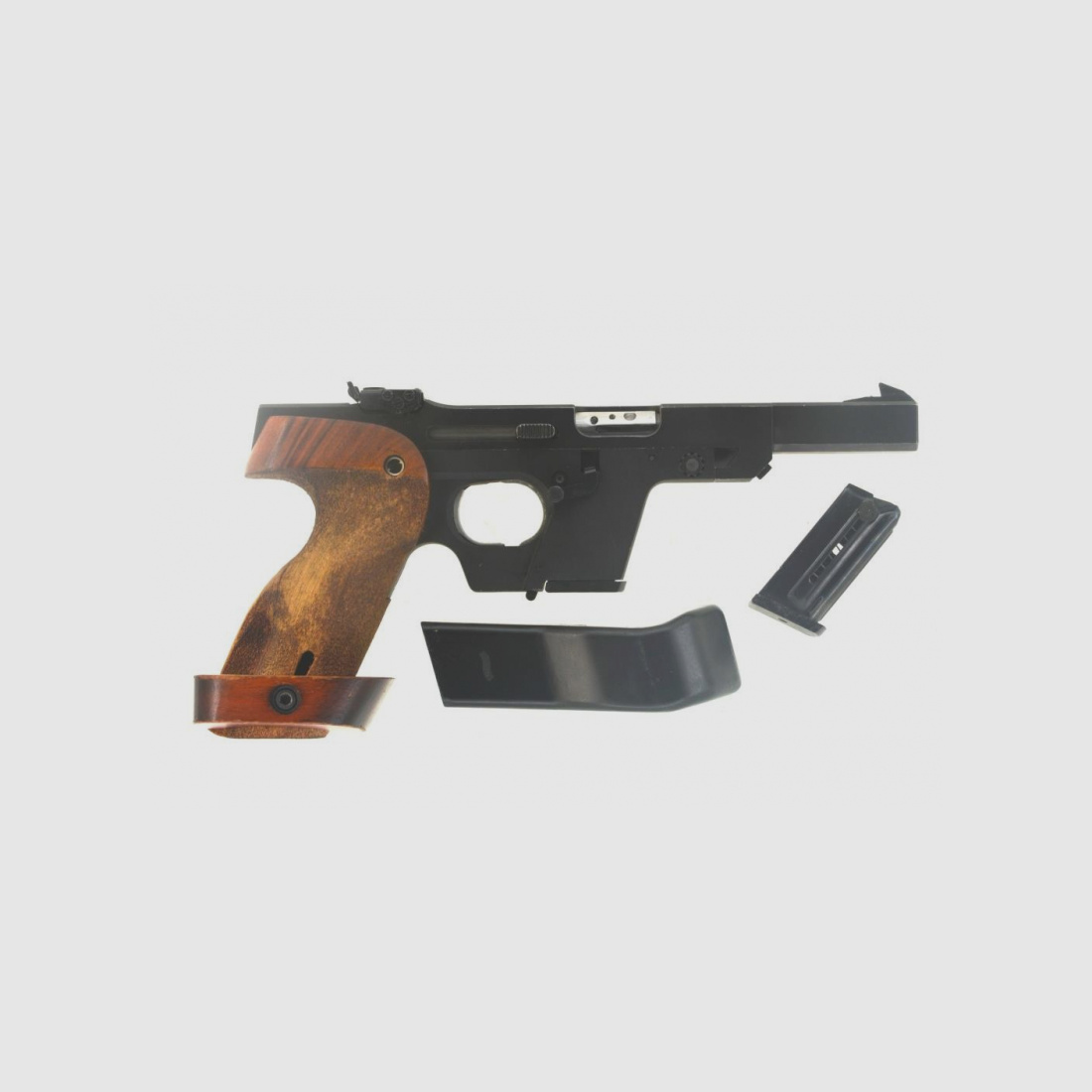 Sportpistole KK-Matchwaffe halbautomat. Pistole Walther GSP Kal. .22 l.r., Bj. 1980, sehr schön!