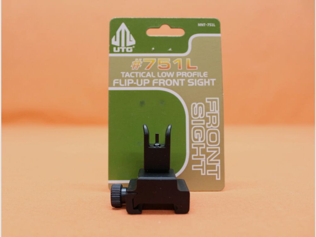 UTG - Leapers UTG Flip-Up Front Sight Low Profile (MNT-751L) Handguard Mount/ Klappkorn für Picatinnyprofil