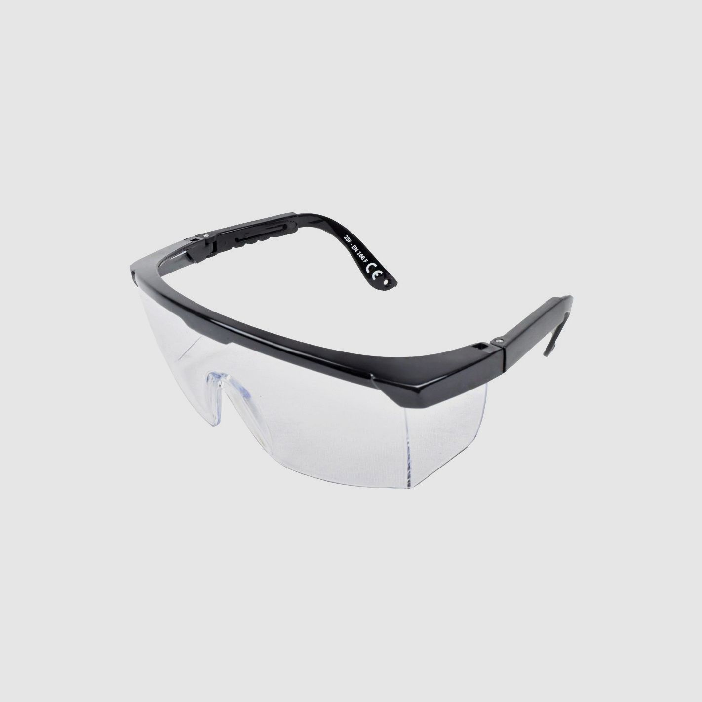 Schwarze quadratische Softair-Brille Royal, Bild 3 von 4