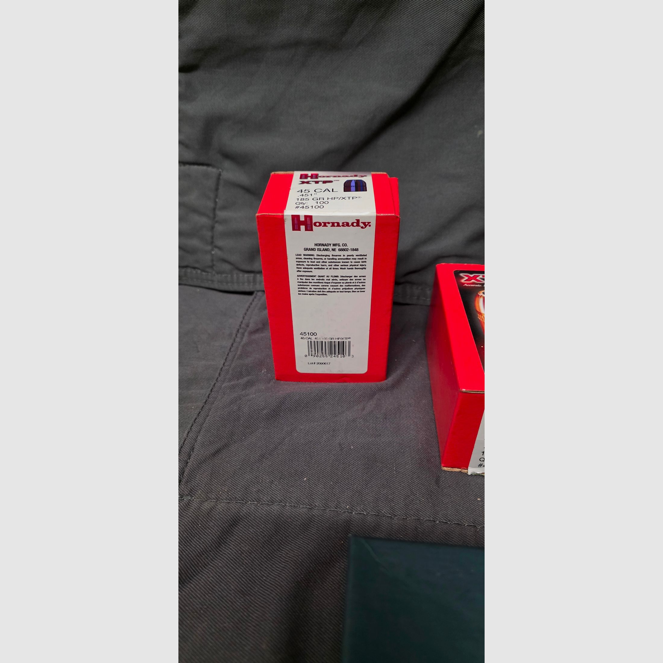 380 pièces de projectiles .45 ACP Hornady XTP + H&N Sport détaillant & Natermann