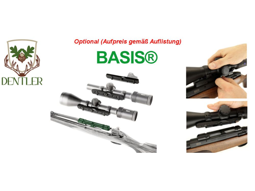 Brenner	 BR20 B&H Prohunter Lochschaft mit Bushnell 2.5-15x50 (Parallaxe Verstellung) Repetierer Jagd fertig montiert