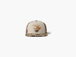 Sunrise Elk Flat Brim Hat / Tan/Brown Camo