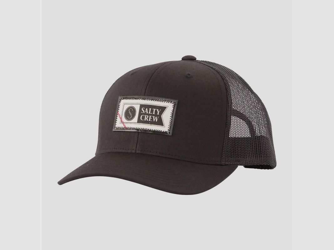 CASQUETTE SALTY CREW TOPSTITCH RETRO TRUCKER SCHWARZ