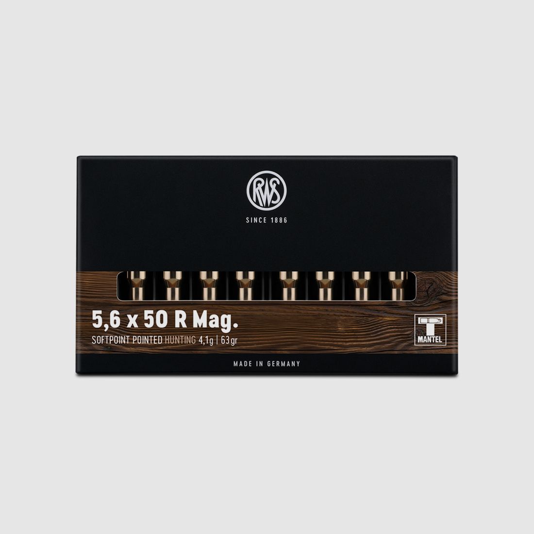 5.6x50R Mag. RWS Softpoint Pointed 4.1g. / 63grs.