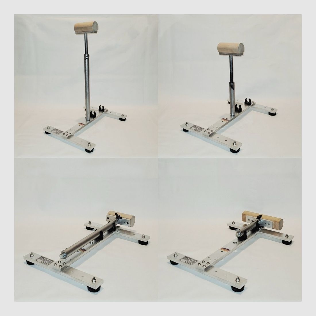 KGF-Auflagestativ - Auflageständer Alu HT-1000-Basic18 mit Buchenholz-Auflage 5x18cm, klappbar
