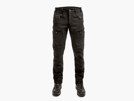 Arrak Outdoor Softshellhose Gefüttert Herren Schwarz - 46