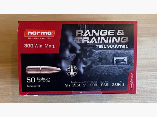 Norma Range & Training Kal. 300 WinMag - 9,7g / 150gr
