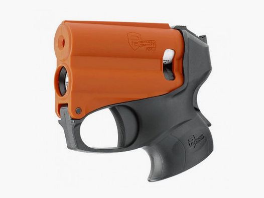 Pepperspraypistool voor persoonlijke verdediging met zwarte en oranje zaklamp art. 2.2058-ORI UMAREX