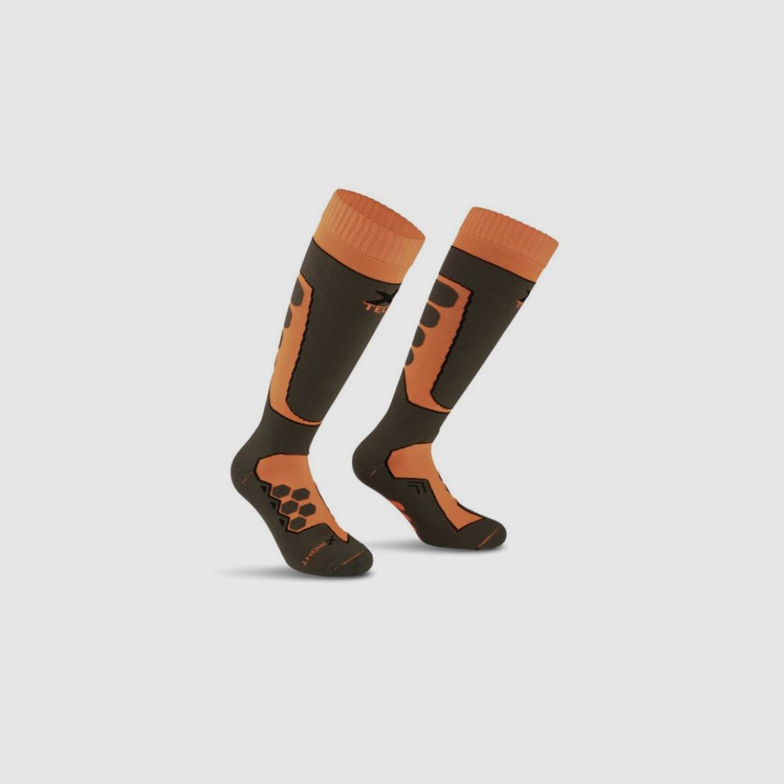 Xtech thermische schachtkous groen en oranje model Raptor, afbeelding 2 van 2