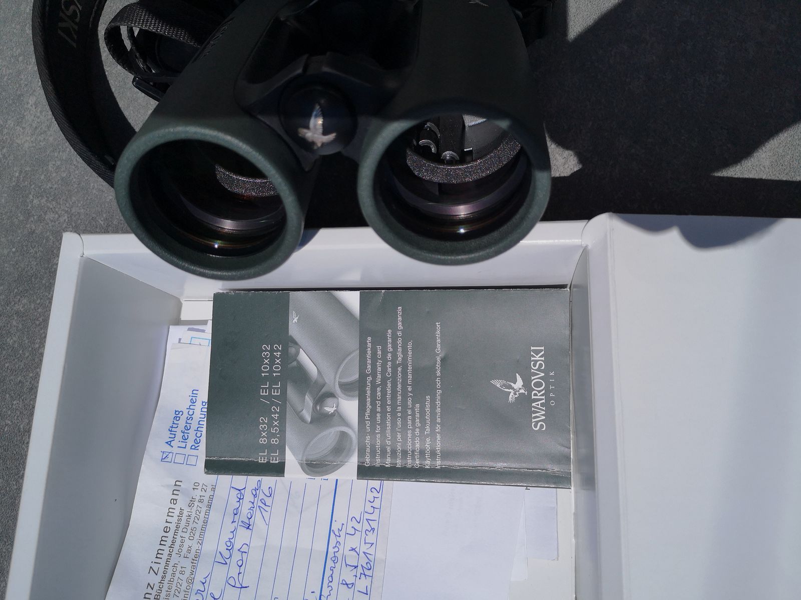 Fernglas, Swarovski Optik, SWAROBRIGHT EL 8,5 x 42 WB gebraucht